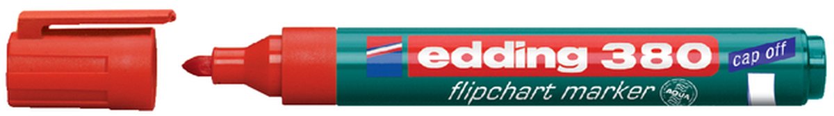 Viltstift edding 380 flipover rond 1.5-3mm rood afbeelding