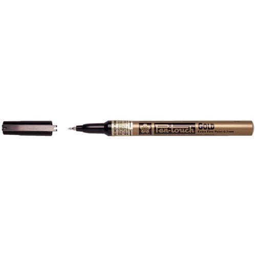 Viltstift Sakura Pen-touch extra fijn goud afbeelding