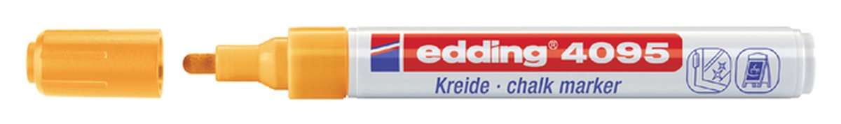 Krijtstift edding 4095 rond 2-3mm neon oranje afbeelding