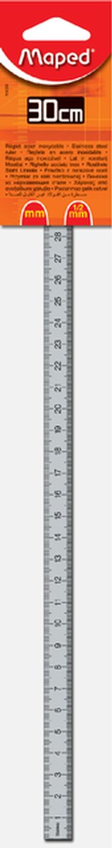 Liniaal Maped metaal 30cm afbeelding