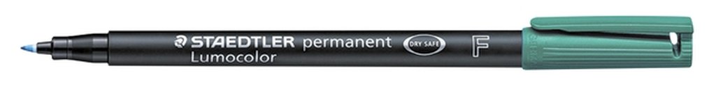 Viltstift Staedtler Lumocolor 318 permanent F groen afbeelding