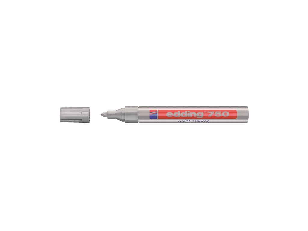 Viltstift edding 750 lakmarker rond 2-4mm zilver afbeelding