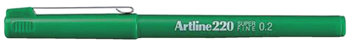 Fineliner Artline 220 rond super fijn groen afbeelding