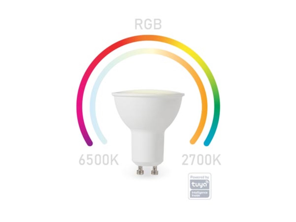 Velleman SMART WIFI RGB-LAMP KOUDWIT&WARMWIT GU10