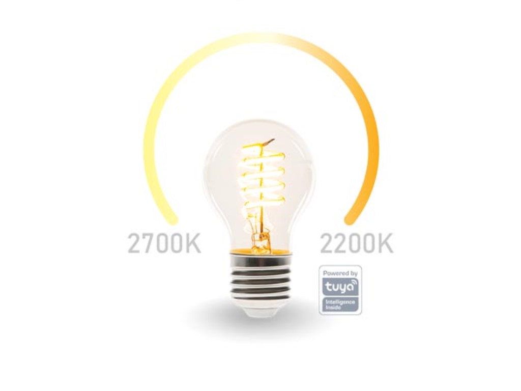 Velleman SMART WIFI-LEDLAMP WARMWIT&INTENS WARMWIT E27 A60