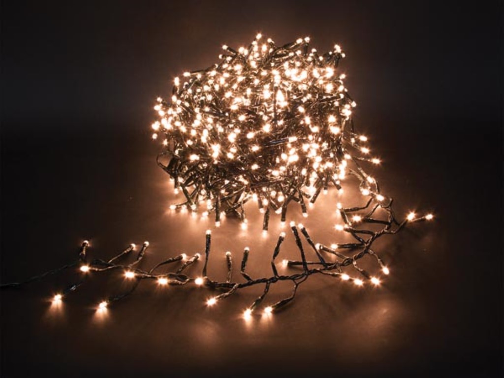 Spinlight LED - 12 m - 1020 arizona witte lampen - zwarte draad - modulator - 31V afbeelding
