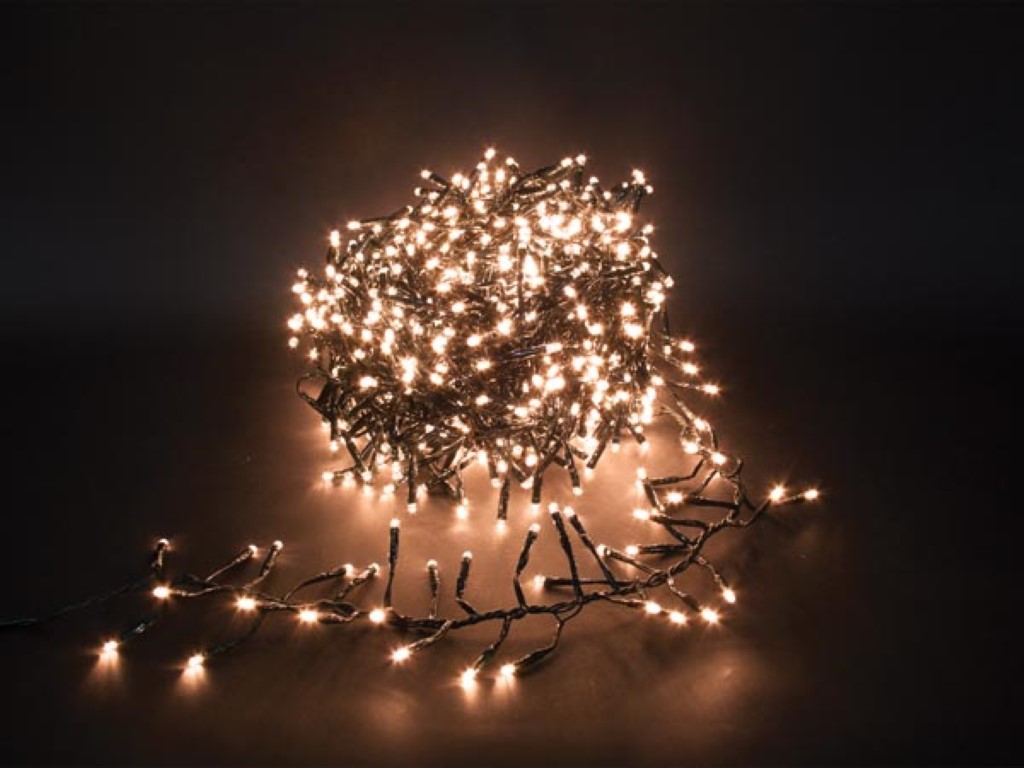 Spinlight LED - 18 m - 1530 leds - arizona wit - zwarte kabel - modulator - 31 V afbeelding