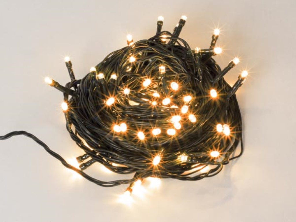 Spinlight LED - 3 m - 250 leds - arizona wit - zwarte kabel - modulator - 31 V afbeelding