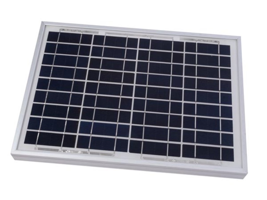POLYKRISTALLIJN ZONNEPANEEL 10 W 12 V afbeelding
