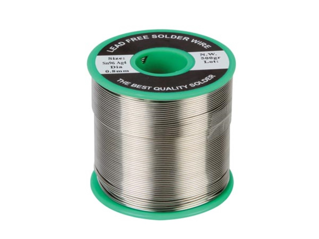 LOODVRIJ SOLDEER 96% Sn - 4% Ag 0.8mm 500g afbeelding
