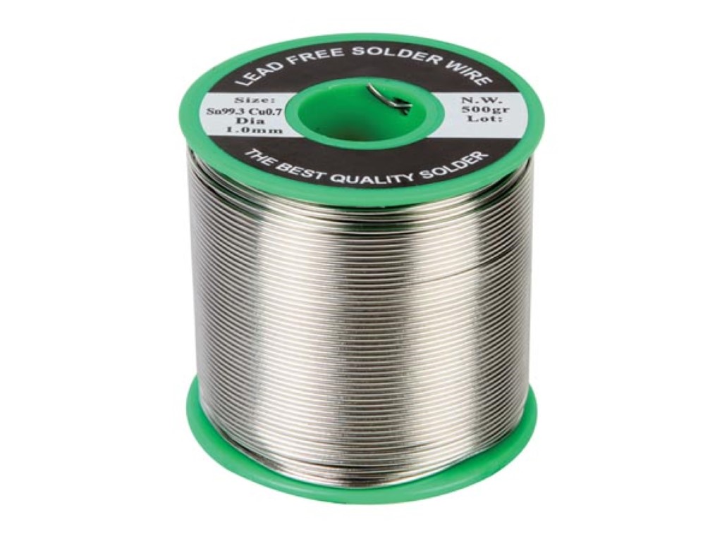 Velleman LOODVRIJ Soldeerdraad Sn 99.3% Cu 0.7% 1mm 500g