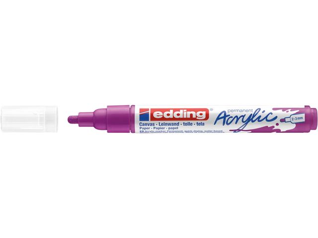 Acrylmarker edding e-5100 medium bessenrood afbeelding