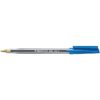 Balpen Staedtler Stick 430 blauw medium afbeelding