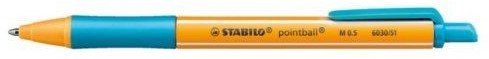 Balpen STABILO pointball 6030/51 medium turquoise
