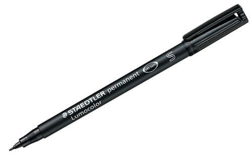 Viltstift Staedtler Lumocolor 313 permanent S zwart afbeelding