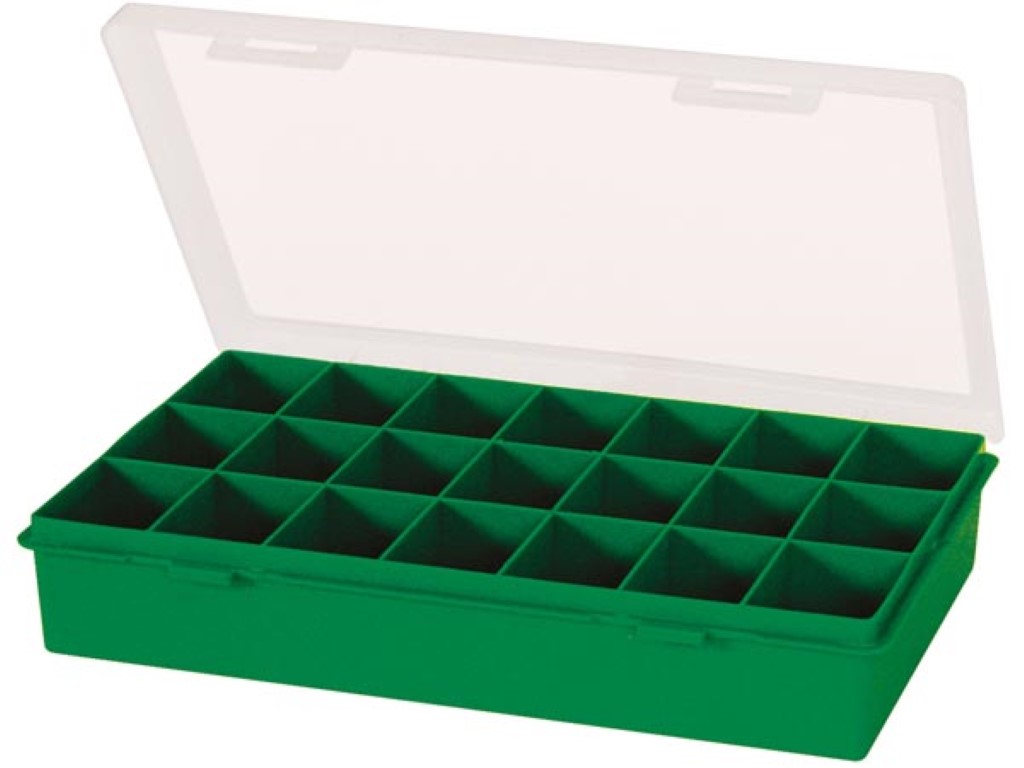 Velleman TAYG Opbergkoffer 290 x 195 x 54 mm 21 Sorteervakken 3 L