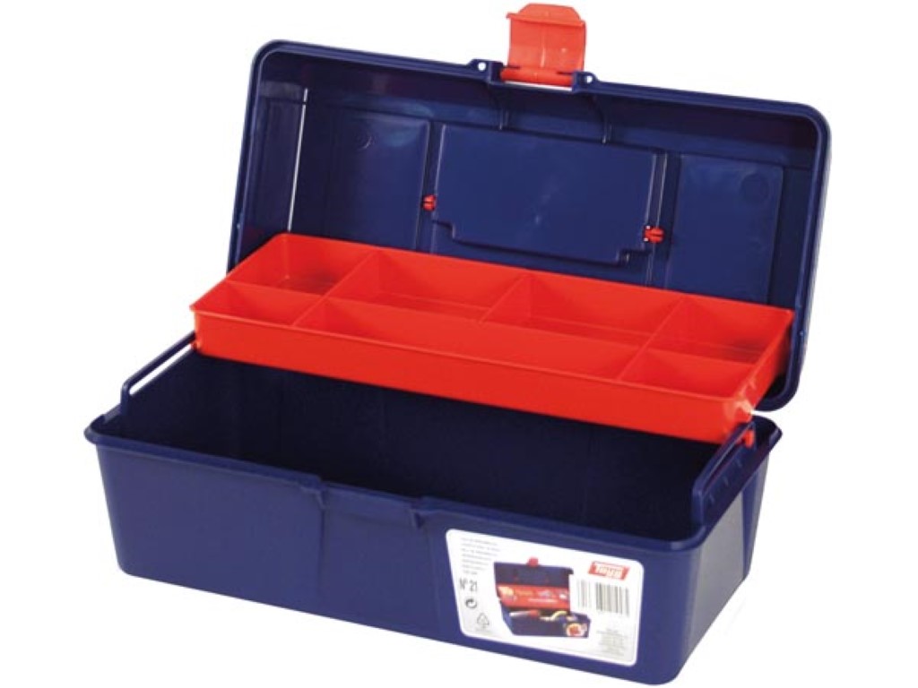 TAYG - Gereedschapskoffer - 310 x 160 x 130 mm - met Inlegbak - 6,4 L afbeelding