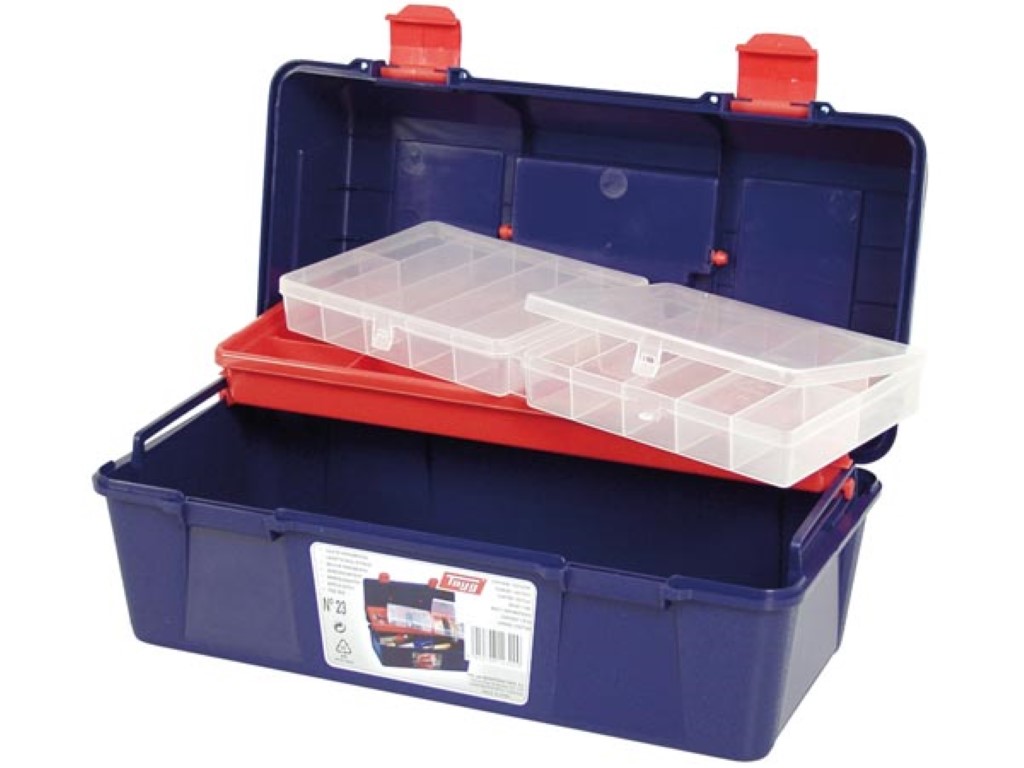 TAYG - Gereedschapskoffer - 356 x 184 x 163 mm - met Inlegbak en Sorteerdoos - 10,9 L afbeelding