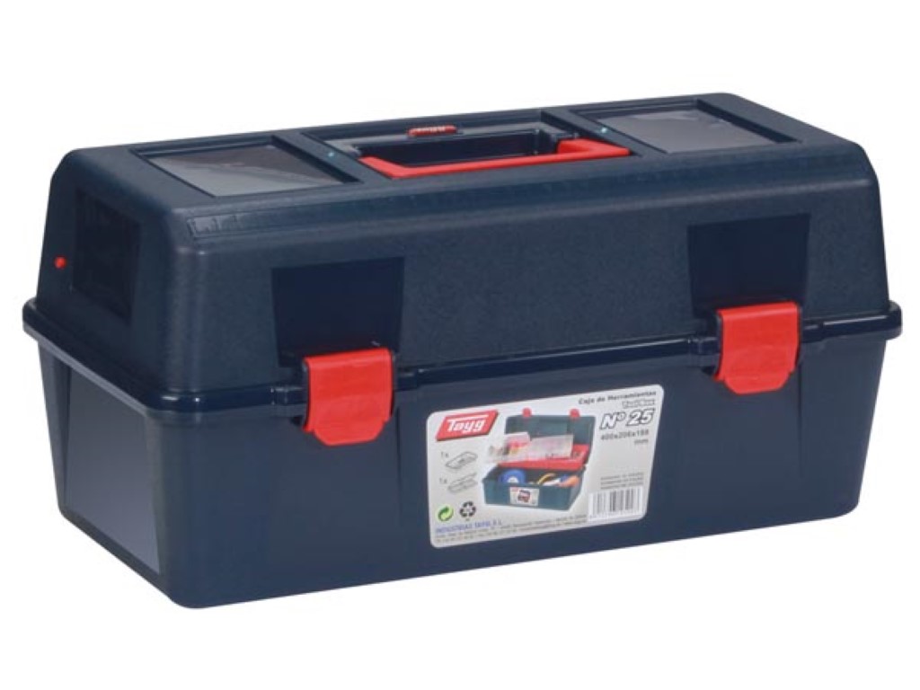 TAYG - Gereedschapskoffer - 400 x 206 x 188 mm - met Inlegbak en Sorteerdoos - 15,4 L afbeelding