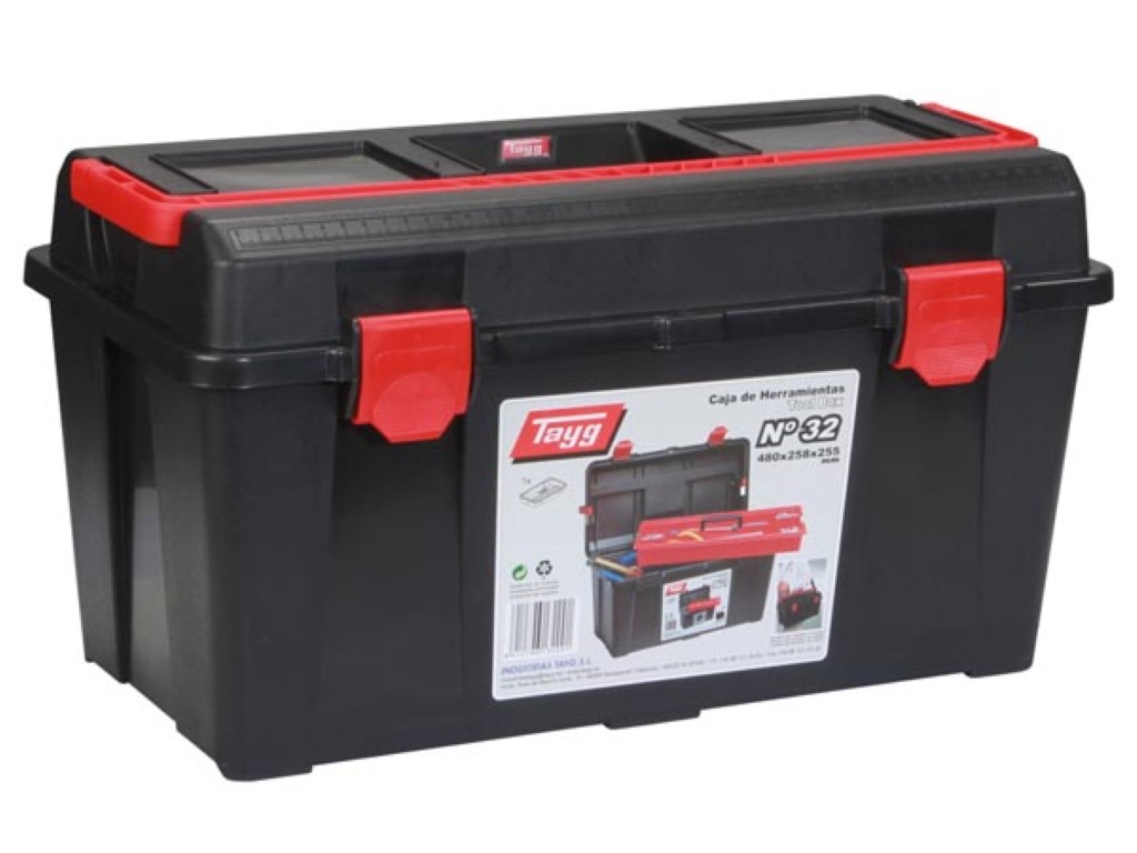 TAYG - Gereedschapskoffer - 480 x 258 x 255 mm - met Inlegbak - 31,5 L afbeelding