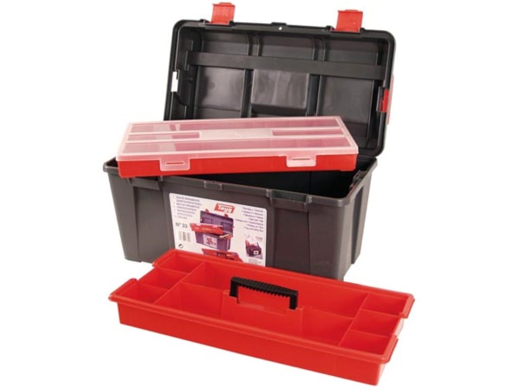 TAYG - Gereedschapskoffer - 480 x 258 x 255 mm - met Inlegbak en Sorteerbak - 31,5 L afbeelding