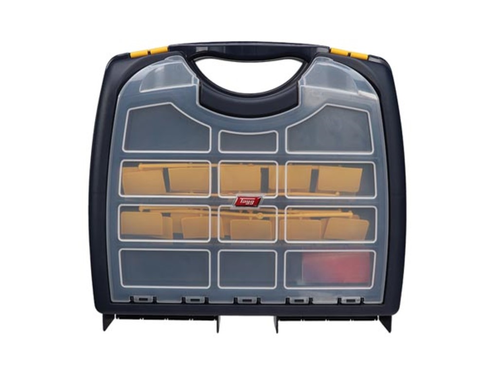 TAYG - Gereedschapskoffer - 401 x 352 x 156 mm - 20 uitneembare Verdeelvakken - 22 L afbeelding