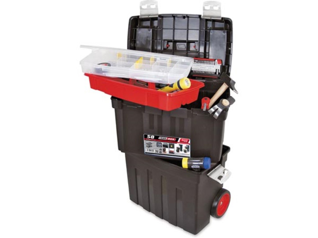 Velleman TAYG Gereedschapskoffer op Wieltjes 470 x 290 x 630 mm met Inlegbak en Sorteerdoos 85 5 L