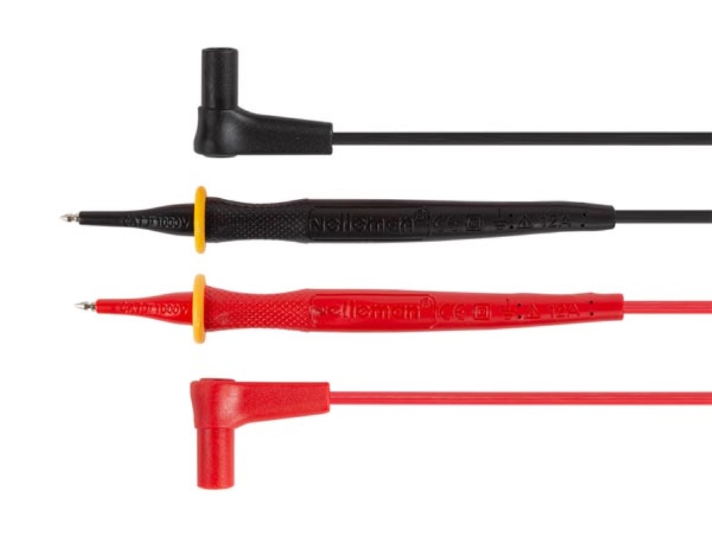 Velleman SET MET PVC MEETSNOEREN CAT III 600 V 12 A 18 AWG LENGTE 70 cm