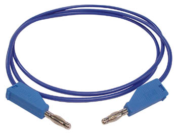 Velleman MEETSNOEREN (SPUITGEGOTEN BANAANPLUGGEN 4mm) BLAUW 3A 30V