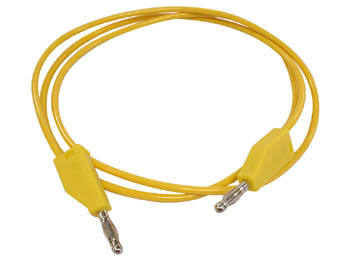 Velleman MEETSNOEREN (SPUITGEGOTEN BANAANPLUGGEN 4mm) GEEL