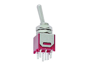 Velleman VERTICALE SUBMINIATUUR TUIMELSCHAKELAAR DPDT ON-ON