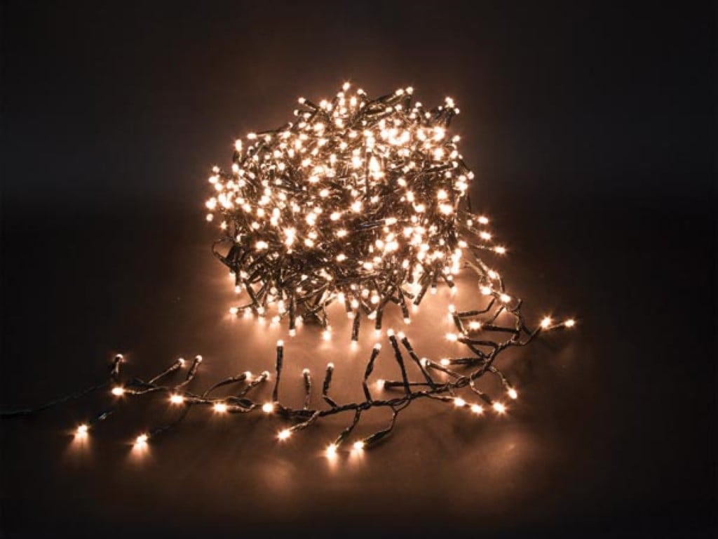 Twistlight LED - 12 m - 1020 arizona witte lampen - zwart draad - 31V afbeelding