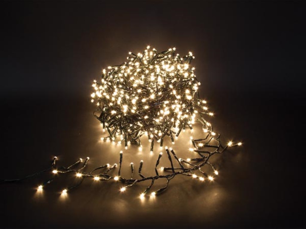 Twistlight LED - 12 m - 1020 warm witte lampen - zwart draad - 31V afbeelding