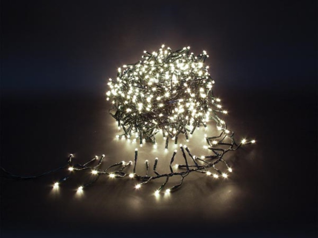 Twistlight LED - 12 m - 1020 witte lampen - zwart draad - 31V afbeelding