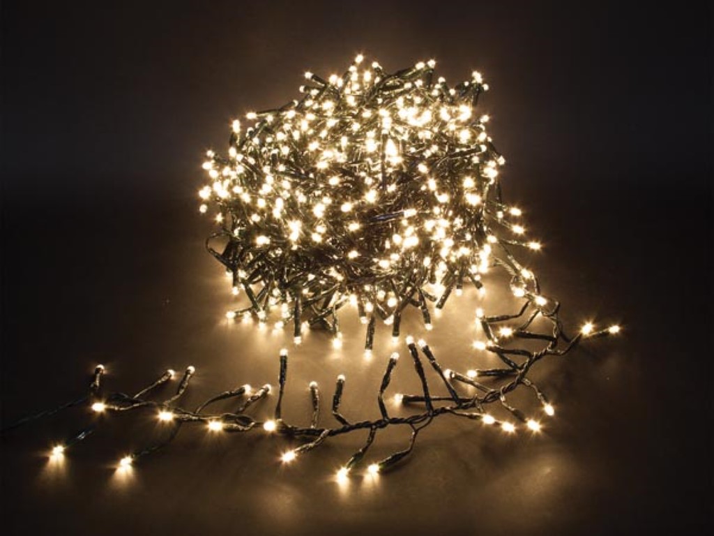 Twistlight LED - 24 m - 2040 leds - warmwit - zwarte draad - 31 V afbeelding