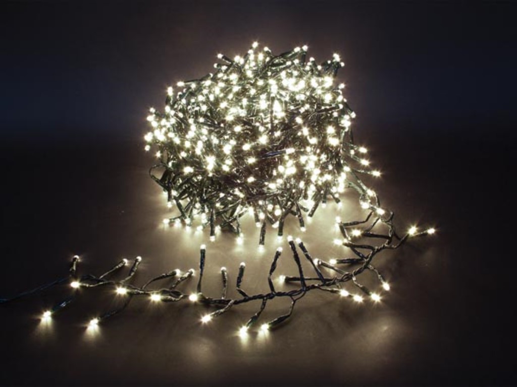 Twistlight LED - 6 m - 510 witte lampen - zwart draad - 31V afbeelding