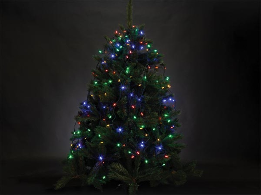 Velleman ATRIA LED voor bomen tot 1.8 m 220 leds veelkleurig groene kabel 24 V