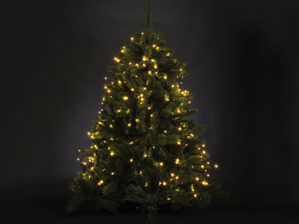Velleman ATRIA LED voor bomen tot 2.4 m 330 leds warmwit groene kabel 24 V