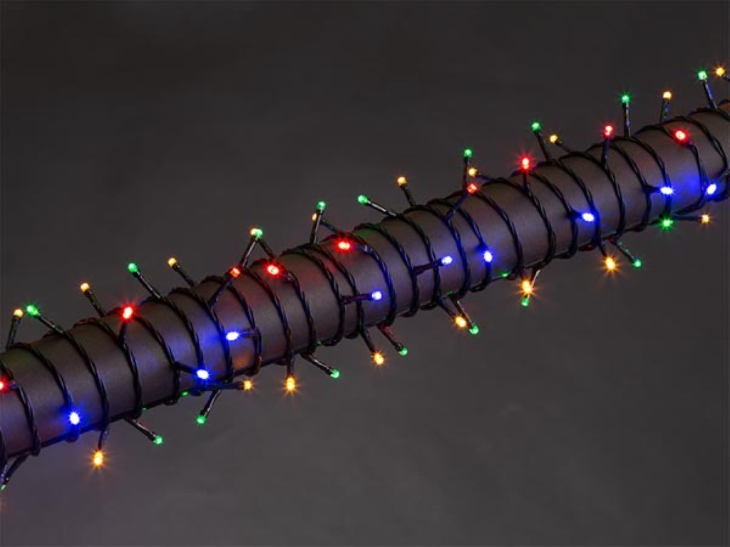 LUNA LED - 12 m - 160 leds - veelkleurig - groene kabel - 24 V afbeelding