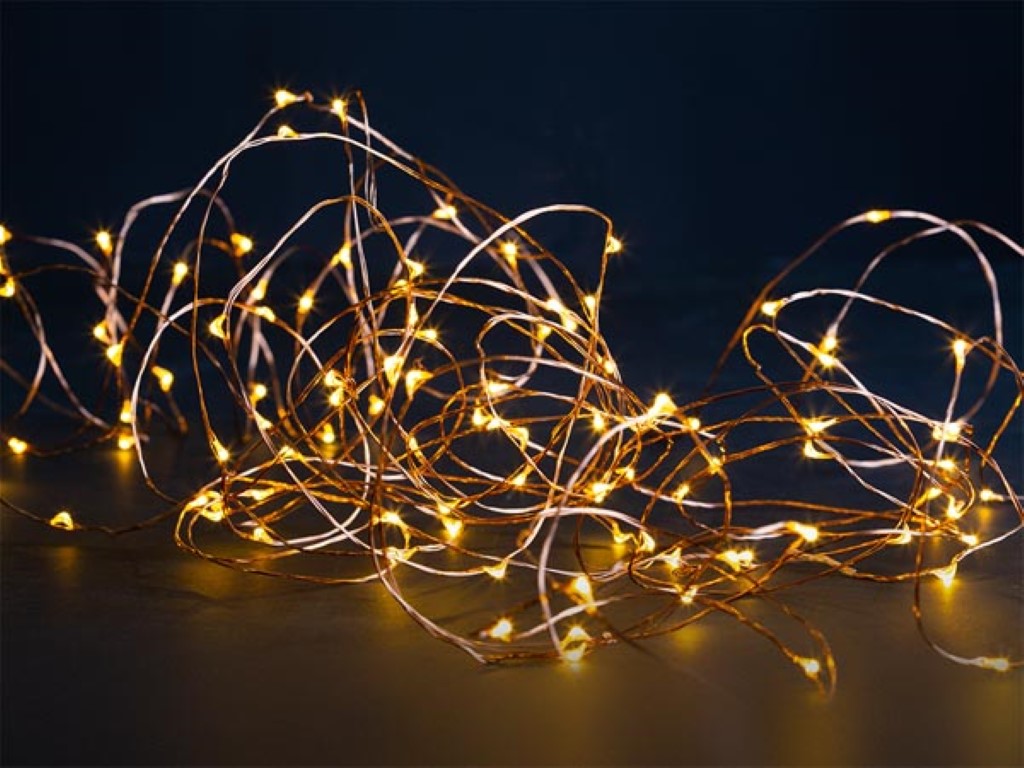 MAIA LED - 12 m - 120 leds - warmwit - koperdraad - 4.5 V afbeelding