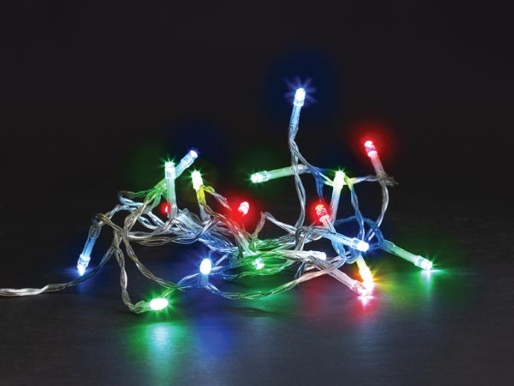 Velleman MEISSA LED 2 m 20 leds veelkleurig transparante kabel modulator batterijen niet meegeleverd