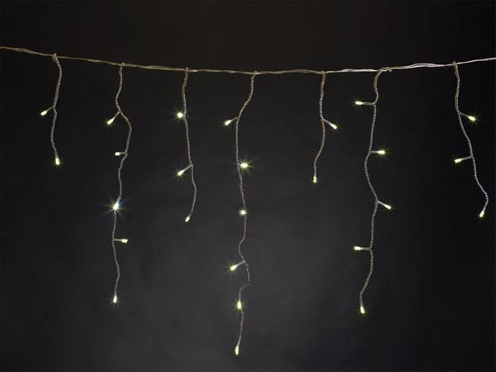 RANA LED - 2 x 0.6 m - 72 leds - warmwit - transparante kabel - modulator - 24 V afbeelding