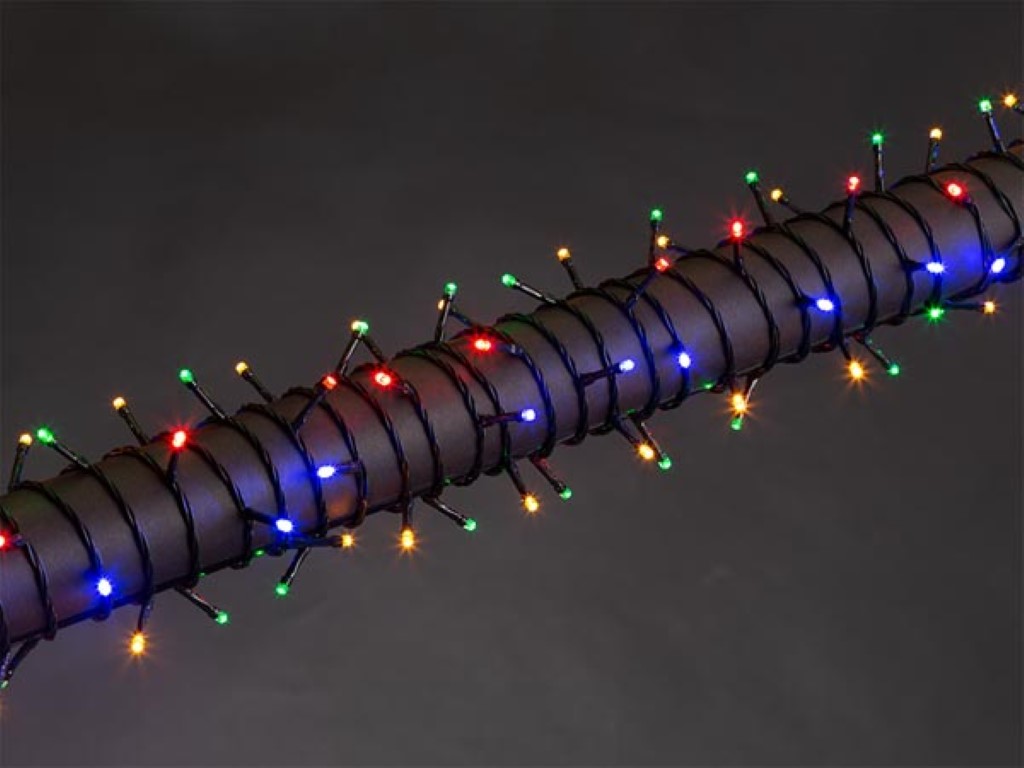 STELLA LED - 8 m - 120 leds - veelkleurig - groene kabel - 24 V afbeelding