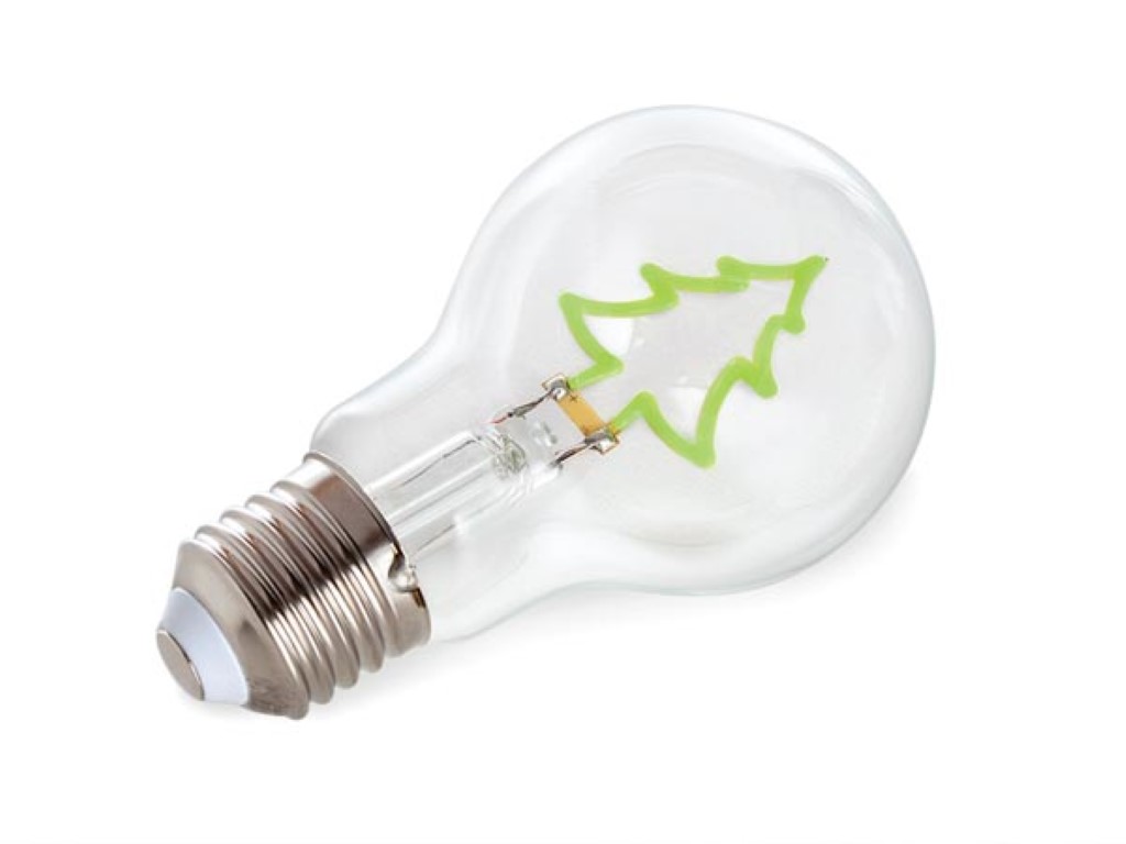 Deco bulb - ledlamp - filament (groen) in de vorm van een boom - E27 afbeelding
