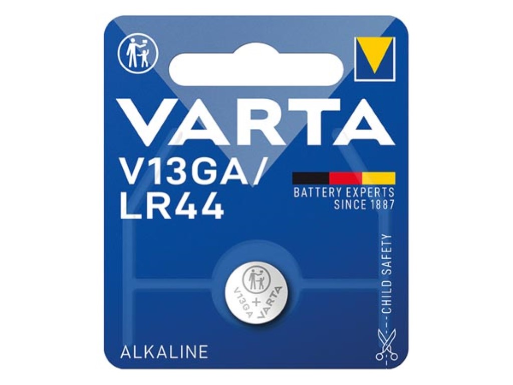 ALKALINE LR44 1.5 V-125 mAh 4276.801.401 (1 st/bl) afbeelding