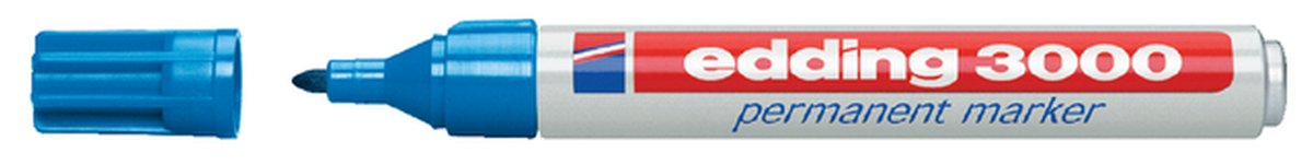 Viltstift edding 3000 rond 1.5-3mm lichtblauw afbeelding