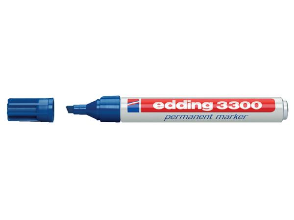 Viltstift edding 3300 schuin 1-5mm blauw afbeelding