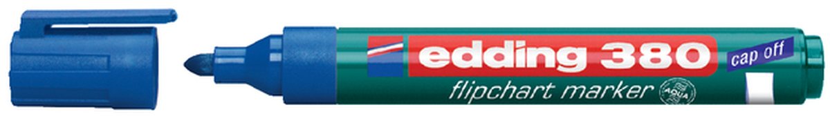 Viltstift edding 380 flipover rond 1.5-3mm blauw afbeelding
