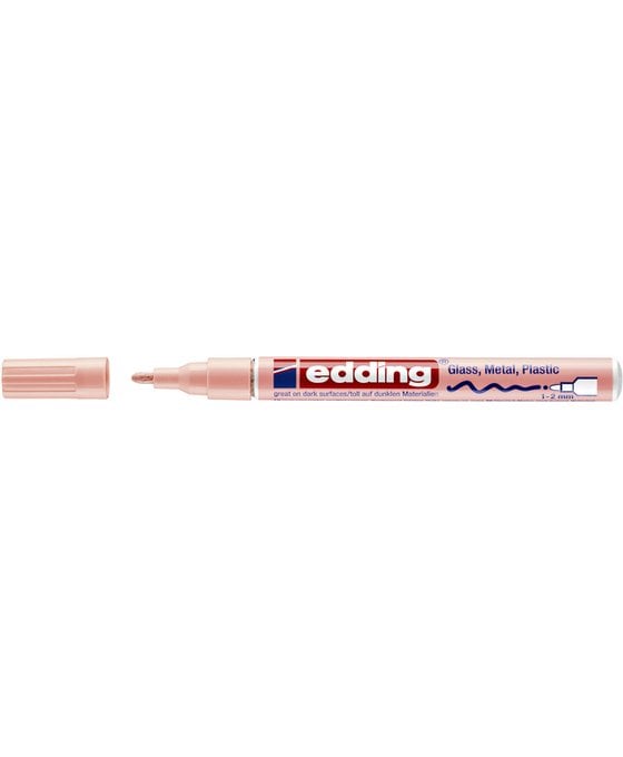 Paintmarker edding 751 op oliebasis 1-2mm pastel roze afbeelding