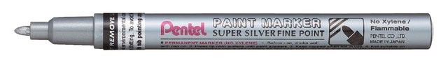 viltstift Pentel MSP10 rond 1.5mm zilver afbeelding